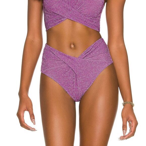 NEW‎ Beach Riot Zurie Bikini Bottoms in light purple, size S - Picture 16 of 16